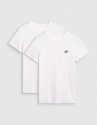 4F Tricou slim unicolor pentru bărbați (2-pack) - L