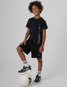 4F Tricou sport regular cu uscare rapidă pentru băieți - negre 134/140 (8-10 ani)