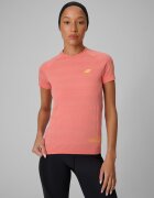 4F Tricou trekking regular cu uscare rapidă pentru femei - portocaliu XS/S