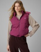 4F Vestă cu umplutură sintetică pentru femei - burgundy S