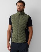 4F Vestă trekking PRO cu umplutură Primaloft Silver pentru bărbați - khaki L