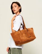 A.P.C. Geantă shopper + borsetă Le Drummer | piele întoarsă