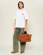 A.P.C. Geantă shopper + borsetă Le Drummer | piele întoarsă