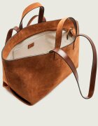 A.P.C. Geantă shopper + borsetă Le Drummer | piele întoarsă