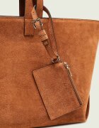 A.P.C. Geantă shopper + borsetă Le Drummer | piele întoarsă