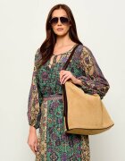 A.P.C. Geantă shopper Vera Maxi | piele întoarsă