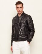 Aeronautica Militare Geacă de piele bomber | regular fit