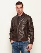 Aeronautica Militare Geacă de piele bomber | regular fit
