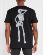 Alexander McQueen Tricou NEON SKEL | Loose fit