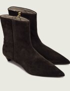 AllSaints Botine cu toc Piper | piele întoarsă