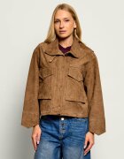 AllSaints Geacă Clay | Relaxed fit | piele întoarsă