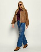 AllSaints Geacă Clay | Relaxed fit | piele întoarsă