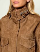 AllSaints Geacă Clay | Relaxed fit | piele întoarsă