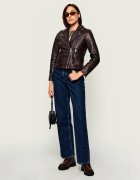 AllSaints Geacă de piele Dalby | Slim Fit