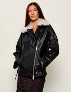 AllSaints Geacă de piele VENDRA | shearling