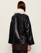 AllSaints Geacă de piele VENDRA | shearling