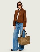 AllSaints Geantă shopper Rosalie | piele întoarsă