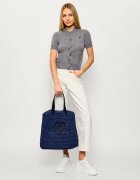 Anine Bing Geantă shopper LARGE RIO cu adaos de piele