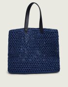 Anine Bing Geantă shopper LARGE RIO cu adaos de piele