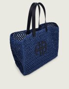 Anine Bing Geantă shopper LARGE RIO cu adaos de piele