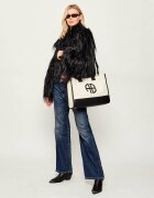 Anine Bing Geantă shopper MEDIUM LARA cu adaos de piele