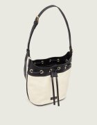 Anine Bing Geantă tip sac MINI ALANA cu adaos de piele