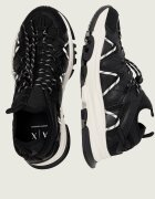 Armani Exchange Sneakers cu adaos de piele
