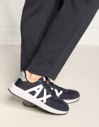 Armani Exchange Sneakers cu adaos de piele