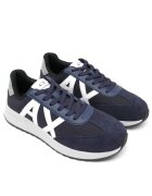 Armani Exchange Sneakers cu adaos de piele