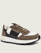 Armani Exchange Sneakers cu adaos de piele