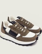 Armani Exchange Sneakers cu adaos de piele