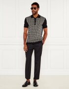 Balmain De lână polo | Slim Fit | cu adaos de in