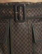 Balmain De piele fustă