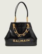Balmain De piele geantă shopper 1945 SOFT