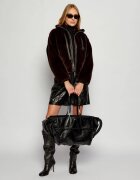 Balmain De piele geantă shopper TRACK ZIP