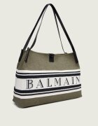 Balmain Geantă shopper Release cu adaos de piele