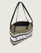 Balmain Geantă shopper Release cu adaos de piele