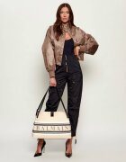 Balmain Geantă shopper Release cu adaos de piele