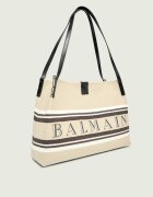 Balmain Geantă shopper Release cu adaos de piele