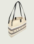 Balmain Geantă shopper Release cu adaos de piele