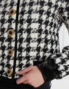 Balmain Sacou | Cropped Fit cu adaos de lână