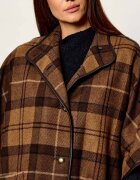 Barbour De lână poncho Judith | Relaxed fit cu adaos de piele