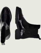 Barbour De piele ghete chelsea Fawne