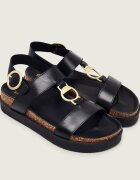 Barbour De piele sandale Gwen