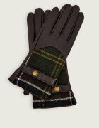 Barbour Mănuși de piele Dee Tartan cu adaos de lână