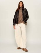 Birkenstock Balerini Santa Clarita Mary Jane| shearling| narrow fit cu adaos de piele
