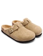 Birkenstock Căptușite mules (încălțăminte) LEVE | regular fit cu adaos de lână | piele întoarsă
