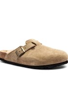 Birkenstock Căptușite mules (încălțăminte) LEVE | regular fit cu adaos de lână | piele întoarsă