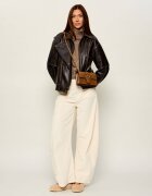 Birkenstock De lână balerini Santa Clarita Mary Jane cu adaos de piele | narrow fit
