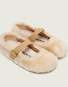 Birkenstock De lână balerini Santa Clarita Mary Jane cu adaos de piele | narrow fit